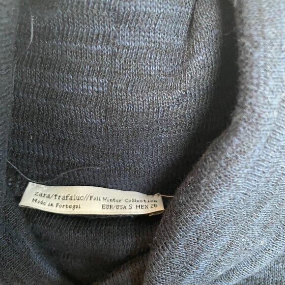 Zara Turtle Neck Fit and Flare cotton Dress - Picture 3 of 5